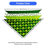 St Patrick Day Clover Pet Bandana Triangle Scarf for Cats and Dogs - GreenFur