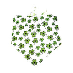 St Patrick Day Clover Pet Bandana Triangle Scarf for Cats and Dogs - GreenFur