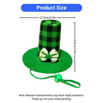 St Patrick Day Clover Pet Hat Costume Accessory for Cats and Dogs - GreenFur