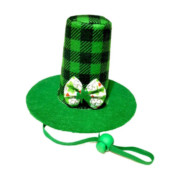 St Patrick Day Clover Pet Hat Costume Accessory for Cats and Dogs - GreenFur