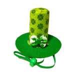 St Patrick Day Clover Pet Hat Costume Accessory for Cats and Dogs - GreenFur