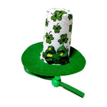 St Patrick Day Clover Pet Hat Costume Accessory for Cats and Dogs - GreenFur