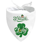 St Patrick Day Dog Bandana Shamrock Pet Scarf Holiday Accessory - GreenFur