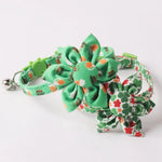 St Patrick Day Green Cat Collar Two Piece Set - GreenFur