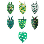 St Patrick Irish Festival Pet Bandana Triangle Scarf Decorative Drool Bib for Dogs and Cats - GreenFur