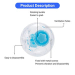 Stable Indoor and Outdoor Transparent Hamster Running Ball - GreenFur