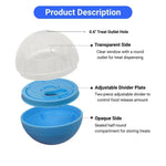 Stable Wobble Ball Rotating Treat Dispensing Interactive Dog Toy - GreenFur