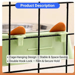 Stainless Steel Hanging Pet Bowl Cat Ear Design Food and Water Feeder - GreenFur