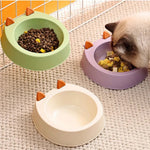 Stainless Steel Hanging Pet Bowl Cat Ear Design Food and Water Feeder - GreenFur