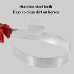 Stainless Steel Horse Scratcher and Grooming Tool - GreenFur
