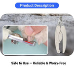 Stainless Steel Pet Nail Clipper Eco Friendly Wheat Straw Handle - GreenFur