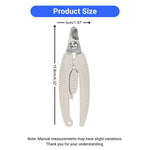 Stainless Steel Pet Nail Clipper Eco Friendly Wheat Straw Handle - GreenFur