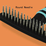Stainless Steel Round Needle Double Row Pet Deshedding Brush - GreenFur