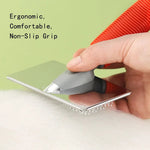 Stainless Steel Rounded Corners Pins Pet Long Slicker - GreenFur