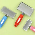 Stainless Steel Rounded Corners Pins Pet Long Slicker - GreenFur