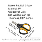 Stainless Steel Safety Cut Cat Nail Clippers - GreenFur