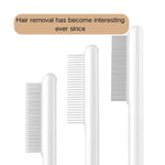 Stainless Steel Teeth Pet Hair Removal Comb Cute Cat Deshedding Brush - GreenFur