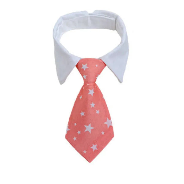 Star Pattern Necktie Pet Collar - GreenFur