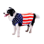 Stars and Stripes Flannel Pet Sleeveless Vest - GreenFur