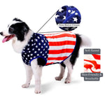 Stars and Stripes Flannel Pet Sleeveless Vest - GreenFur