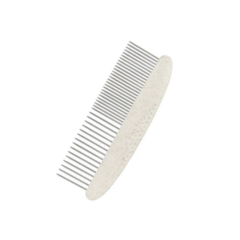 Straight Dual Density Pet Comb Eco Friendly Metal Pin Grooming Tool - GreenFur