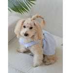 Striped Print Dress with Bow Decor for Dogs - GreenFur