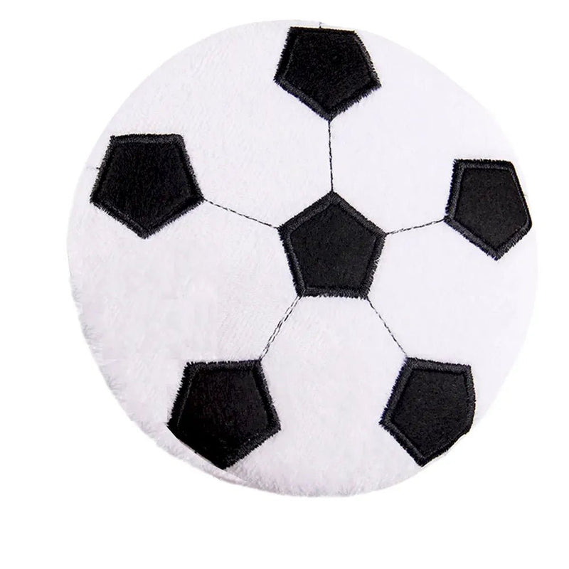 Stuffed Squeaky Football Flying Disc Dog Toy - GreenFur