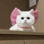 Stylish Adjustable Large Bow Cat Collar - GreenFur