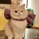 Stylish Adjustable Large Bow Cat Collar - GreenFur