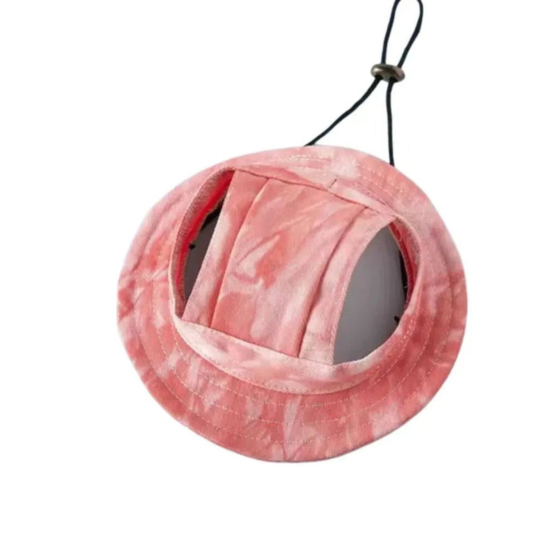 Stylish Bare Ears Adjustable Dog Cat Sunhat Cute Pet Hat - GreenFur