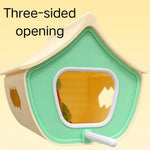 Stylish Beautiful Breathable Hanging PLA Bird House with Perch - GreenFur