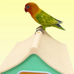 Stylish Beautiful Breathable Hanging PLA Bird House with Perch - GreenFur
