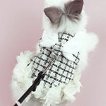Stylish Cute Cotton Rabbit Dress with Leash - GreenFur