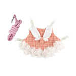 Stylish Cute Cotton Rabbit Dress with Leash - GreenFur