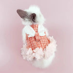 Stylish Cute Cotton Rabbit Dress with Leash - GreenFur