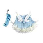 Stylish Cute Cotton Rabbit Dress with Leash - GreenFur