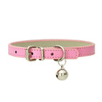 Stylish Cute PU Leather Cat Collar with Bell - GreenFur
