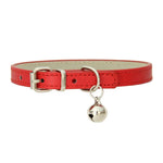 Stylish Cute PU Leather Cat Collar with Bell - GreenFur