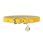 Stylish Cute PU Leather Cat Collar with Bell - GreenFur