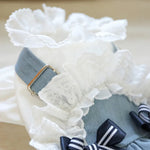 Stylish Denim Dog Dress Outfit for Small Breeds - GreenFur