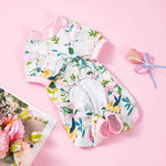 Stylish Floral Coquette Bow Dog Jumpsuit - GreenFur