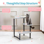 Stylish Iron Frame Large Platform Wood Modern Cat Tree - GreenFur