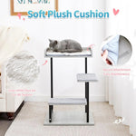 Stylish Iron Frame Large Platform Wood Modern Cat Tree - GreenFur
