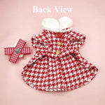 Stylish Pet Coat with Head Flower and Necklace for Small Dogs - GreenFur