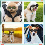 Stylish Pet Eyewear UV Protection Heart - shaped Sunglasses for Dogs - GreenFur