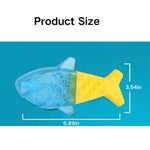 Summer Bite Resistant Teething Fish Shape TPR Frozen Pet Toy - GreenFur