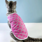Summer Breathable Paw Plaid Pet Vest for Dogs - GreenFur