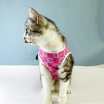 Summer Breathable Paw Plaid Pet Vest for Dogs - GreenFur