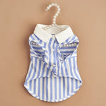 Summer Casual Stripe Pet Shirt for Dogs and Cats - GreenFur