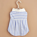 Summer Casual Stripe Pet Shirt for Dogs and Cats - GreenFur